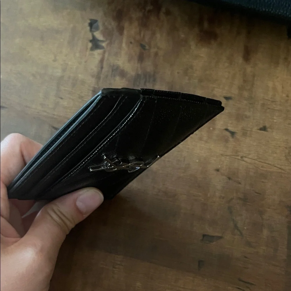 Saint Laurent Quilted Black Card Holder
